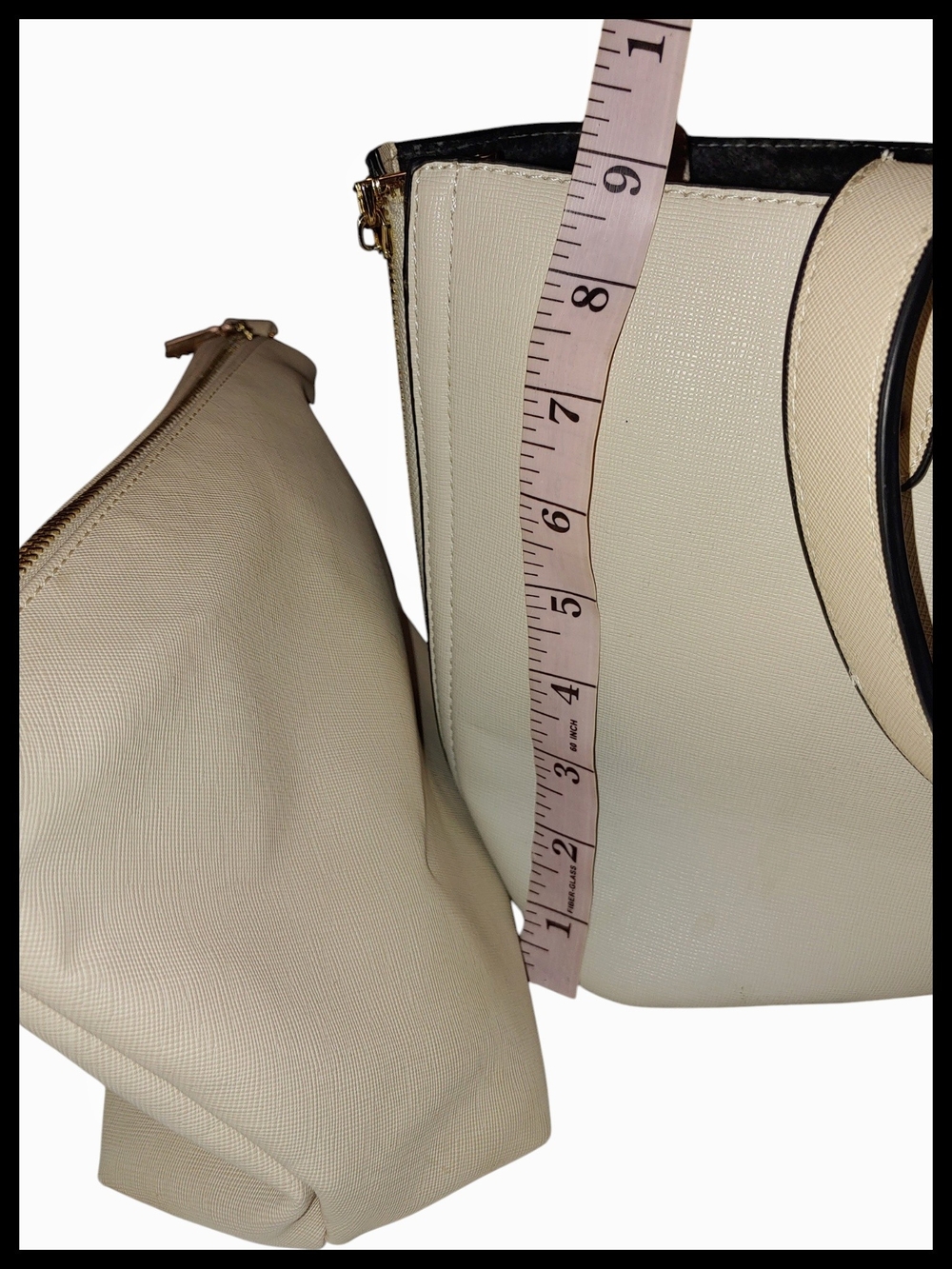 Cream Two-Piece Women's Tote & Purse Set - Picture 2 of 10